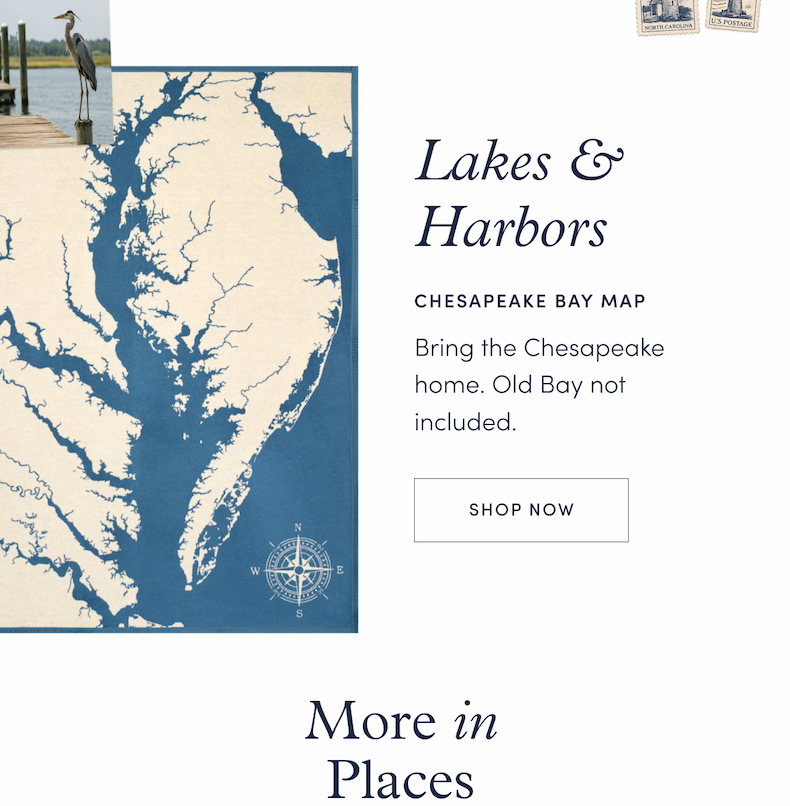Shop Chesapeake Bay Map