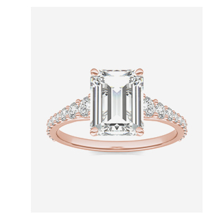 Emerald Signature Graduated Side-Stone Engagement Ring