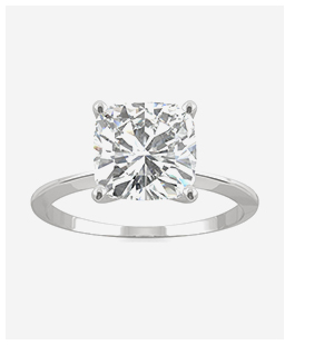 Cushion Hearts & Arrows Timeless Solitaire Engagement Ring