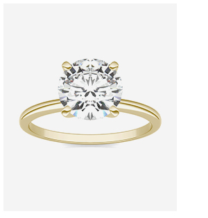 Round Brilliant Simple Solitaire Engagement Ring