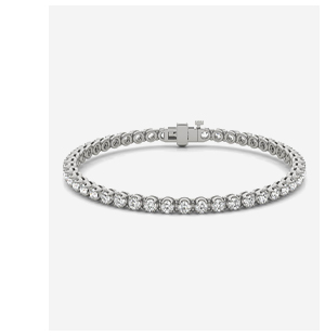 Scalloped Four-Prong Tennis Bracelet (2 7/8 Ct. Tw.)