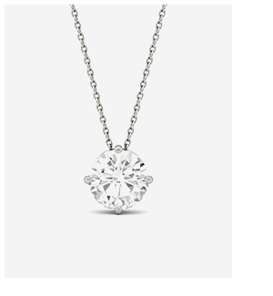 Round Brilliant Solitaire Pendant