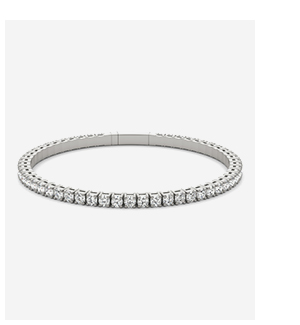 Flexible Eternity Bangle Bracelet