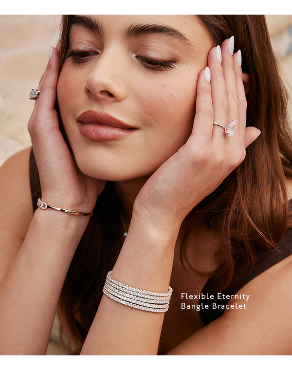 Flexible Eternity Bangle Bracelet