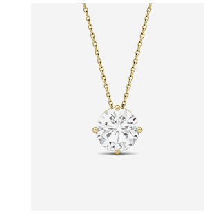 Round Brilliant Solitaire Pendant