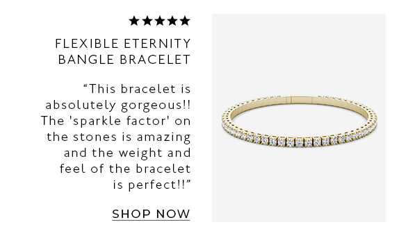 Flexible Eternity Bangle Bracelet