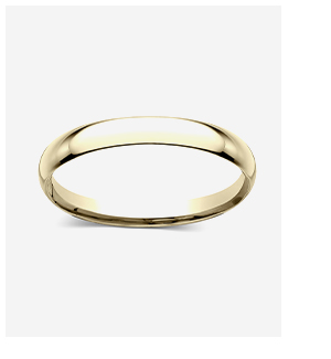 Comfort Fit Wedding Ring