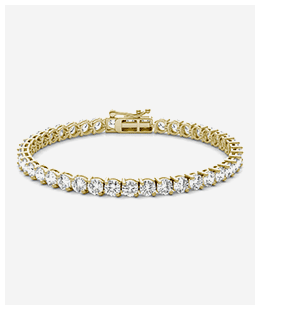 Two-Prong Basket Tennis Bracelet