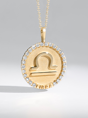 Petite Virgo Zodiac Pendant