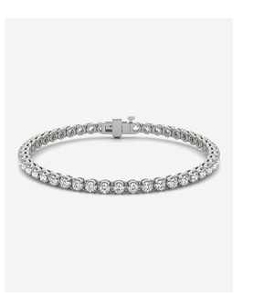 Scalloped Four-Prong Tennis Bracelet (2 7/8 Ct. Tw.)