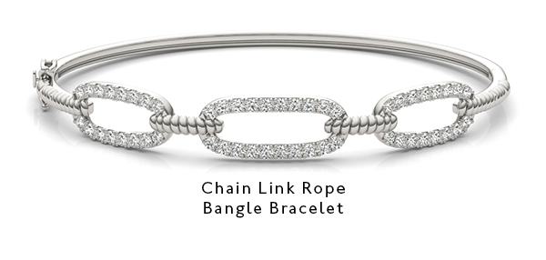 Chain Link Rope Bangle Bracelet