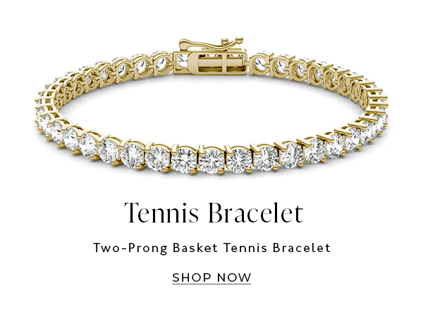 Two-Prong Basket Tennis Bracelet