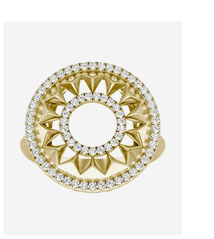 Duo Ouro Statement Ring