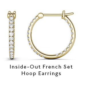 Inside Out French Set Hoop Earrings
