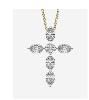 Oval Cross Pendant