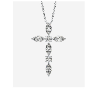 Marquise Cross Pendant