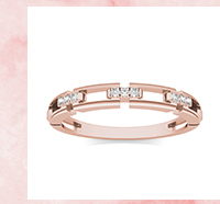 Rectangle Chain Stacking Ring