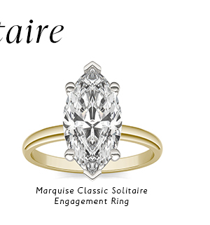 Marquise Classic Solitaire Engagement Ring