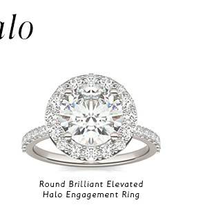 Round Brilliant Elevated Halo