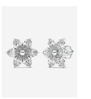 Fleur Éternelle Couture Stud Earrings