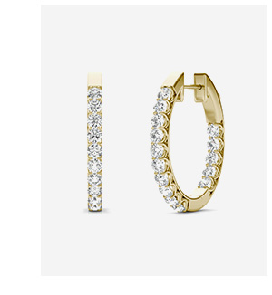 Mini Maddie Oval Hoop Earrings