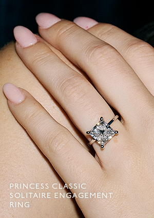 Princess Classic Solitaire Engagement Ring