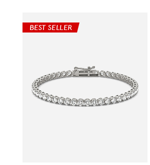 Four-Prong Basket Tennis Bracelet