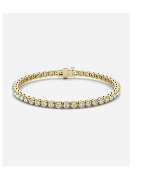 Scalloped Four-Prong Tennis Bracelet (2 7/8 Ct. Tw.)