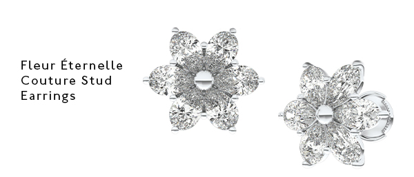 Fleur Éternelle Couture Stud Earrings