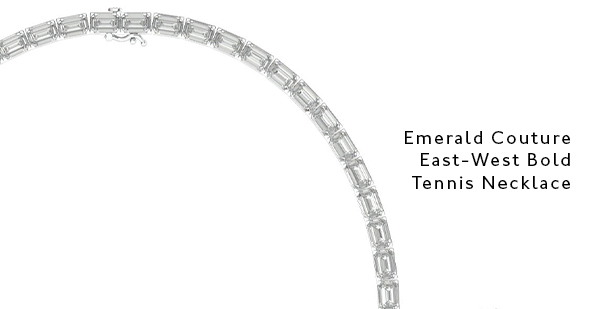 Emerald Couture East-West Bold Tennis Necklace