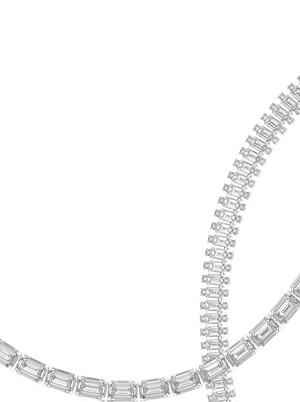 Emerald Couture East-West Bold Tennis Necklace
