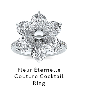 Fleur Éternelle Couture Cocktail Ring