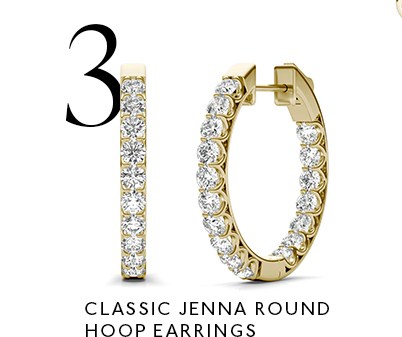 Classic Jenna Round Hoop Earrings