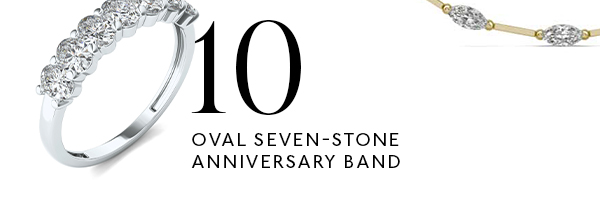 Oval Seven-Stone Anniversary Band