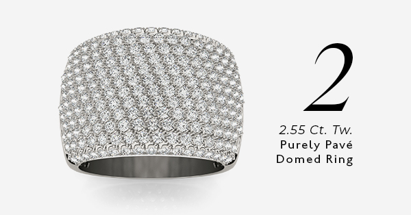 Purely Pavé Domed Ring