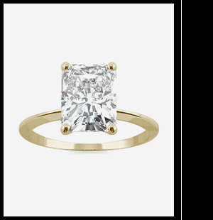Radiant Timeless Solitaire Engagement Ring