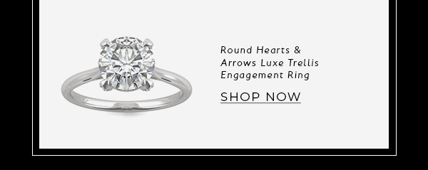 Round Hearts & Arrows Luxe Trellis Engagement Ring