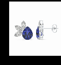 Sapphire Burst Stud Earrings