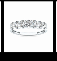 Oval Seven-Stone Anniversary Band