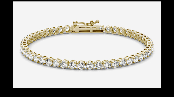 Four-Prong Basket Tennis Bracelet
