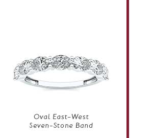 Oval East-West Seven-Stone Band