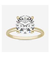 Round Brilliant Simple Solitaire Engagement Ring