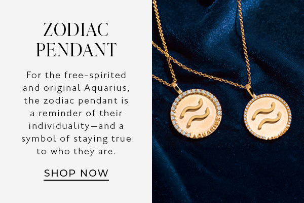 Shop Aquarius Zodiac Pendant