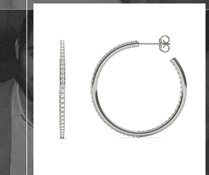 Airy Hoop Earrings (1 Ct. Tw.)