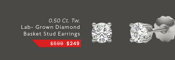 0.50 Ct. Tw. Dazzling Deal Four-Prong Basket Stud Earring