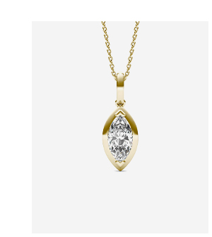 Marquise Bezel Illusion Pendant