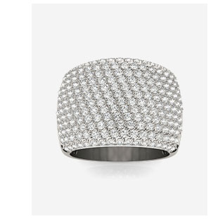 Purely Pavé Domed Ring