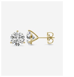 4.00 Ct. Tw. Dazzling Deal Three-Prong Martini Stud Earring