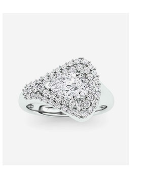 Pear Margaux Fashion Ring
