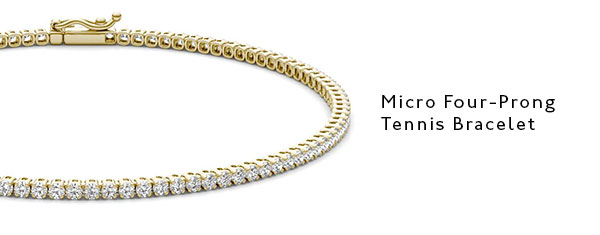 Micro Four-Prong Tennis Bracelet